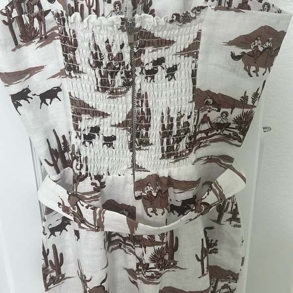 Reformation Anina Linen Dress in Sonora print size 0 - Picture 7 of 8